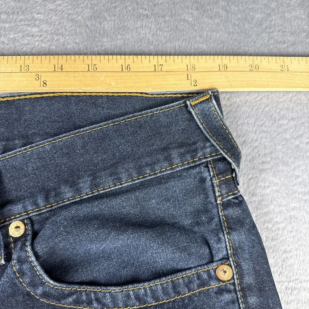 True Religion Men's Straight Blue Jeans 36x29 Pocket Flaps NWOT